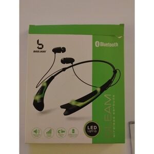 Bass Jaxx Bluetooth Led Light Up Gleam Wireless Earbuds